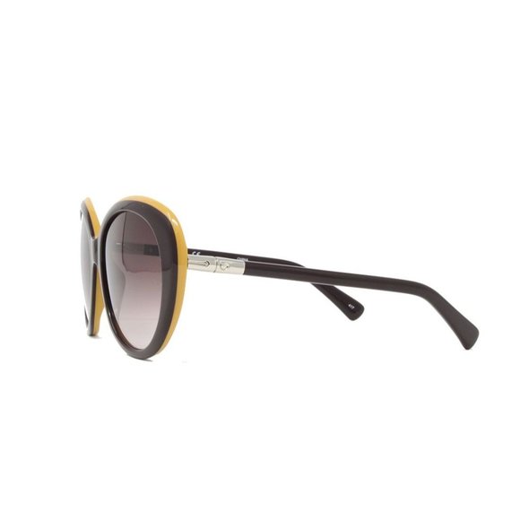 Longchamp Sunglasses Women\'s Round LO600S Color 603 Brown Size 57mm
